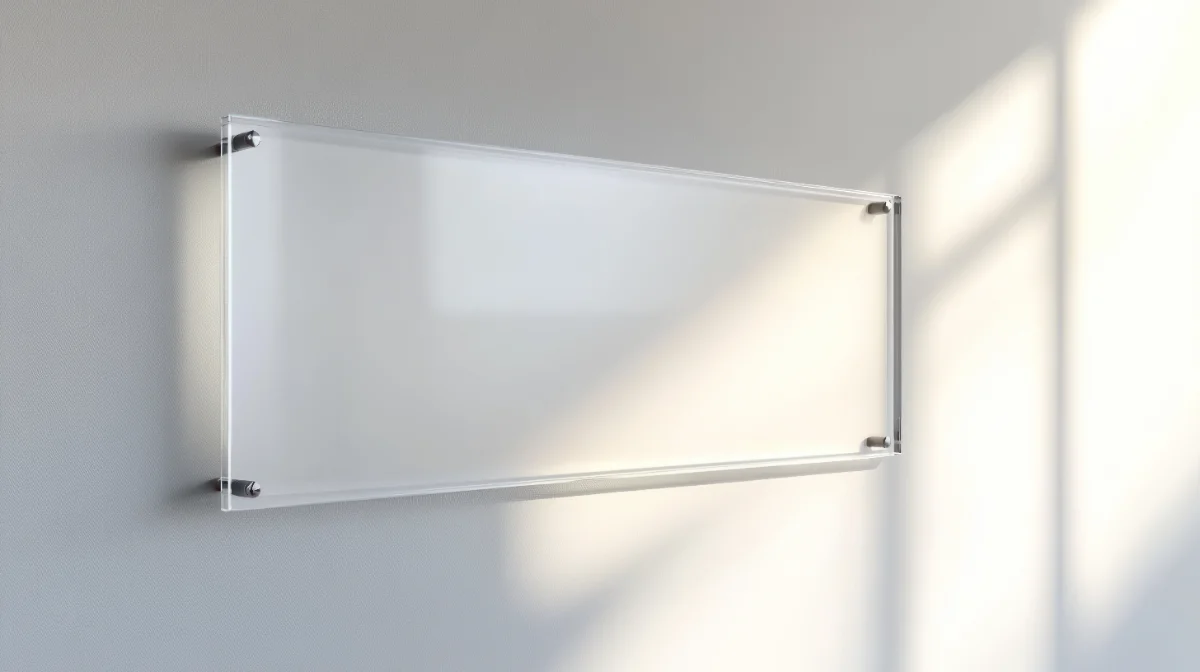 ป้ายอะคริลิคใสติดผนัง เหมาะกับงานแบบไหน?